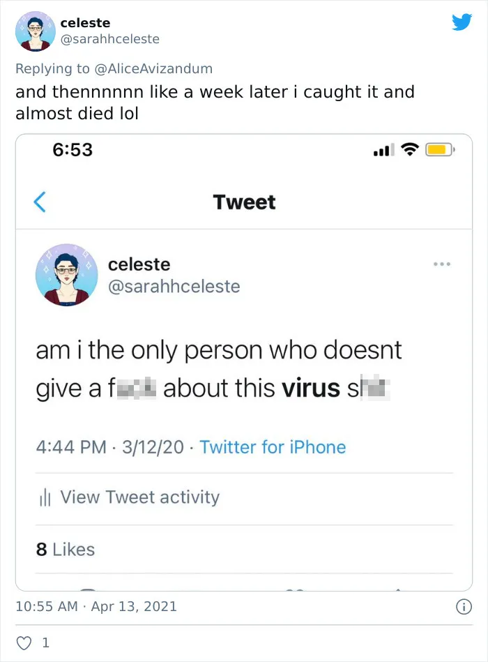 30 People Shared Their First Coronavirus Tweets In This Thread And They Range From Hilarious To Cringe