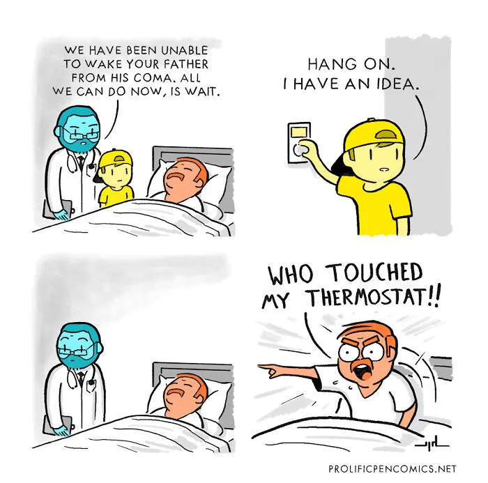 50 Light-Hearted Comics With A Sudden Twist By Yanni Davros