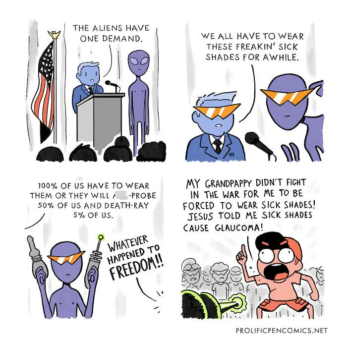 50 Light-Hearted Comics With A Sudden Twist By Yanni Davros