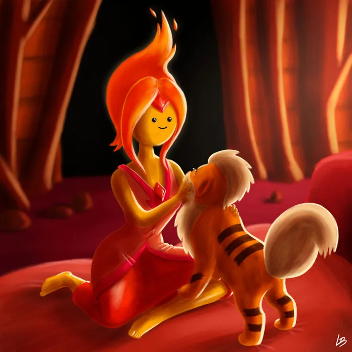 Flame Phoebe Princess And Growlithe