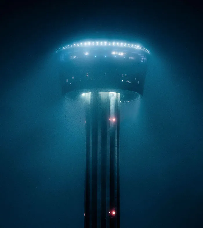 This Photo I Took Of A Building In San Antonio Looks Like It's Straight Out Of An Alien Invasion Movie