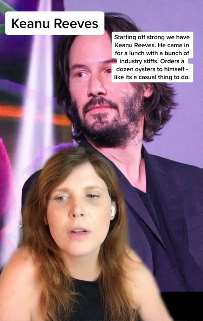Keanu Reeves - Descrito por una camarera