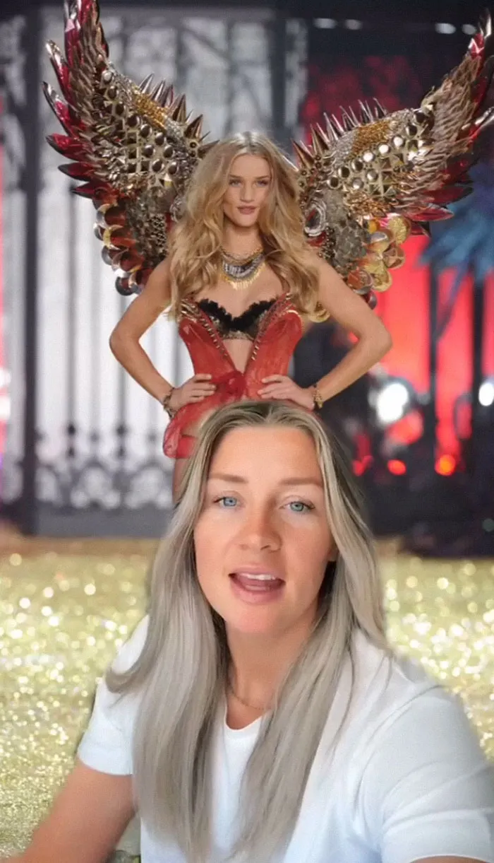 Rosie Huntington-Whiteley - Descrita por un azafata