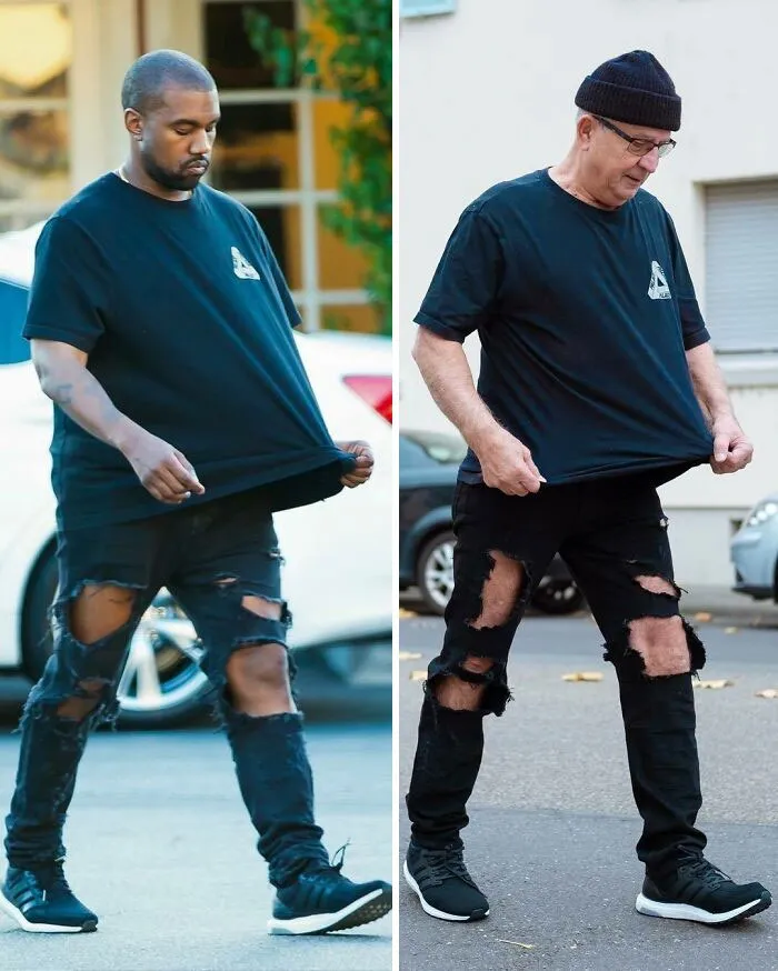 Guy Shares His Grandpa's Celebrity Style Recreations, Gets 1 Million Instagram Followers (11 Pics)