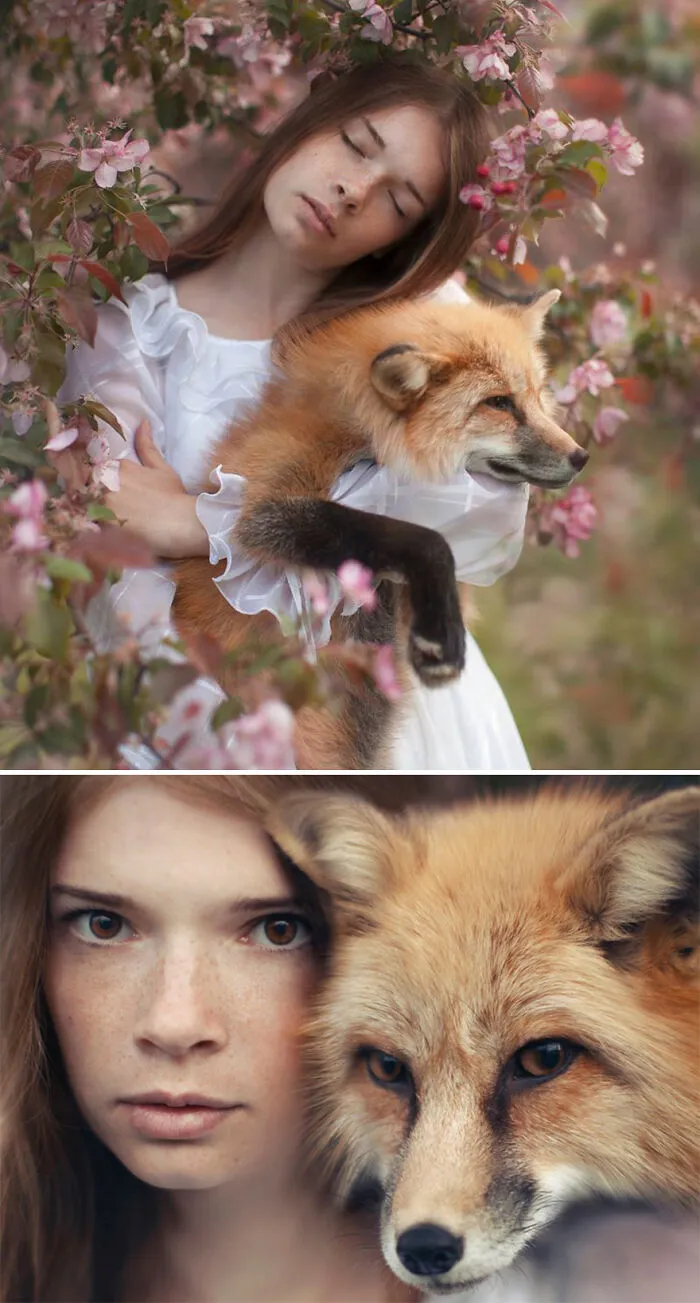 30 Magical Pics That Show The Human And Animal Bond, Captured By A Russian Photographer