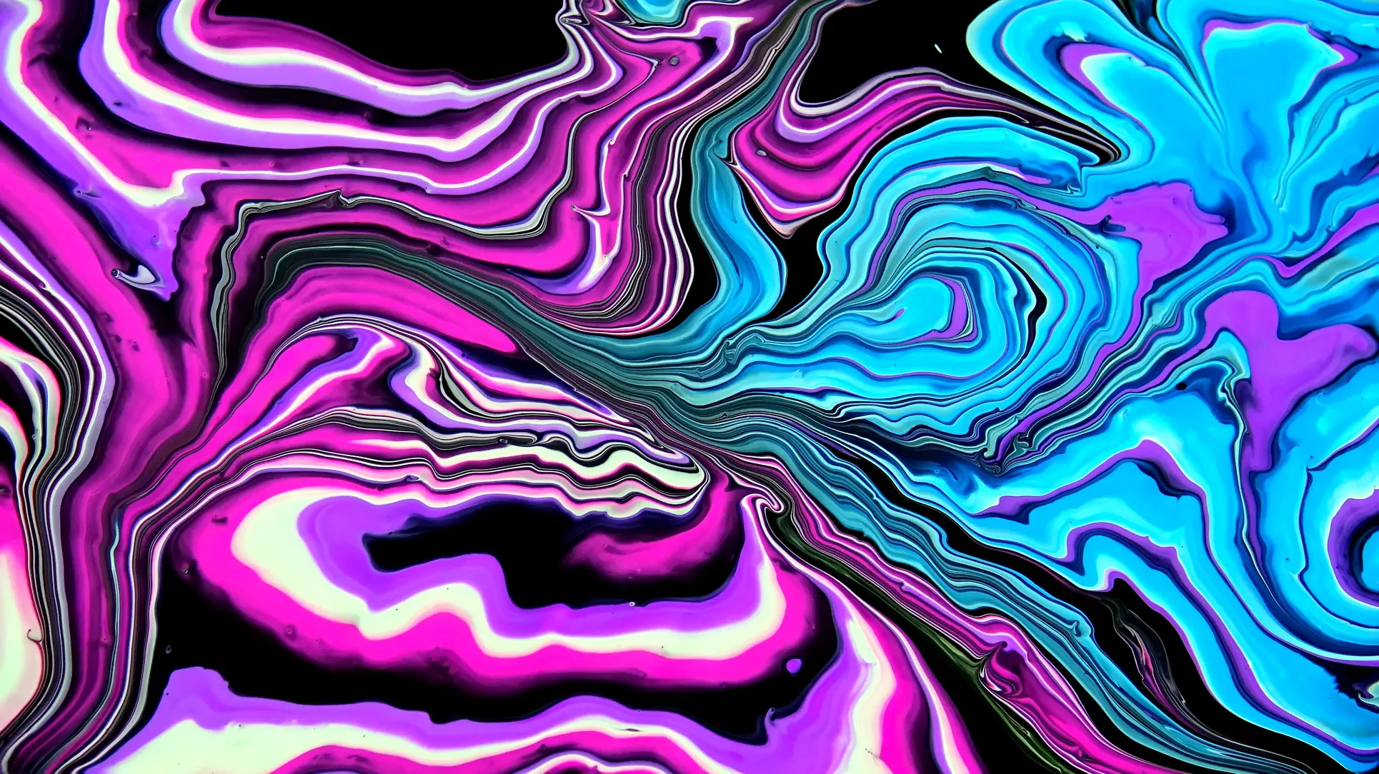 Acrylic Pour Painting With Marbles ~ Painting With Fluorecent Paints ~ Art Video Tutorial