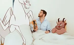 Guy 'Hangs Out' With Disney Characters In 30 Pics (New Pics)