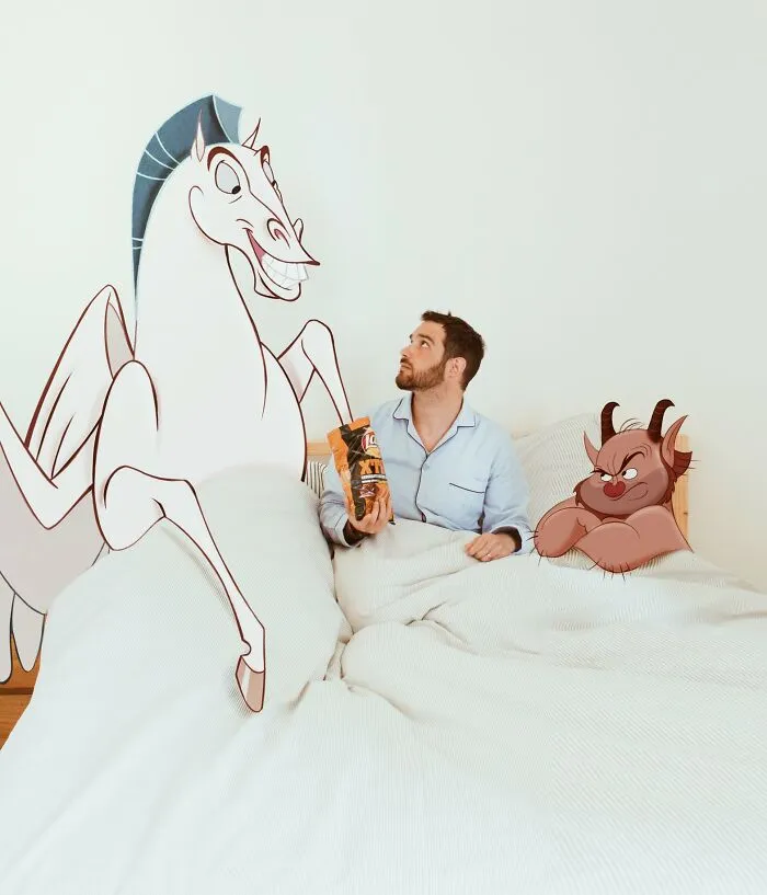This Guy Keeps Bringing Disney Characters Into The Real World And The Result Couldn't Be More Hilarious (52 New Pics)