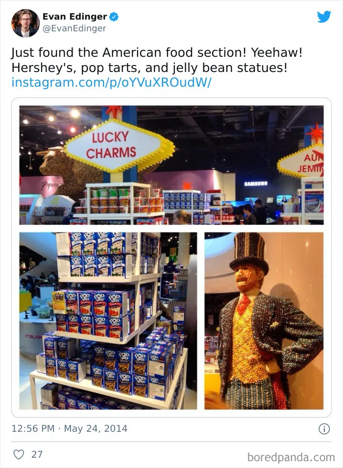 What The "American Food" Section Looks Like In Different Countries