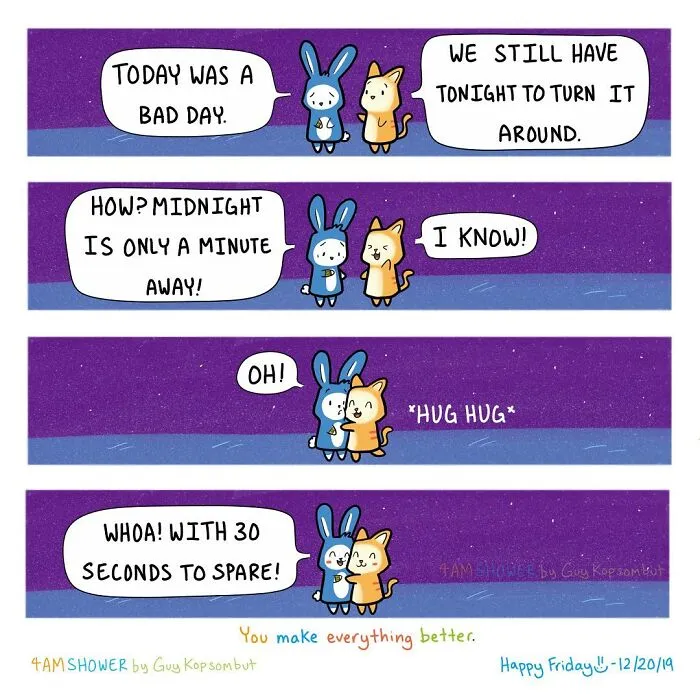 This Artist Creates Wholesome Comics To Make People Smile, And His 210K Instagram Followers Love It (30 Pics)
