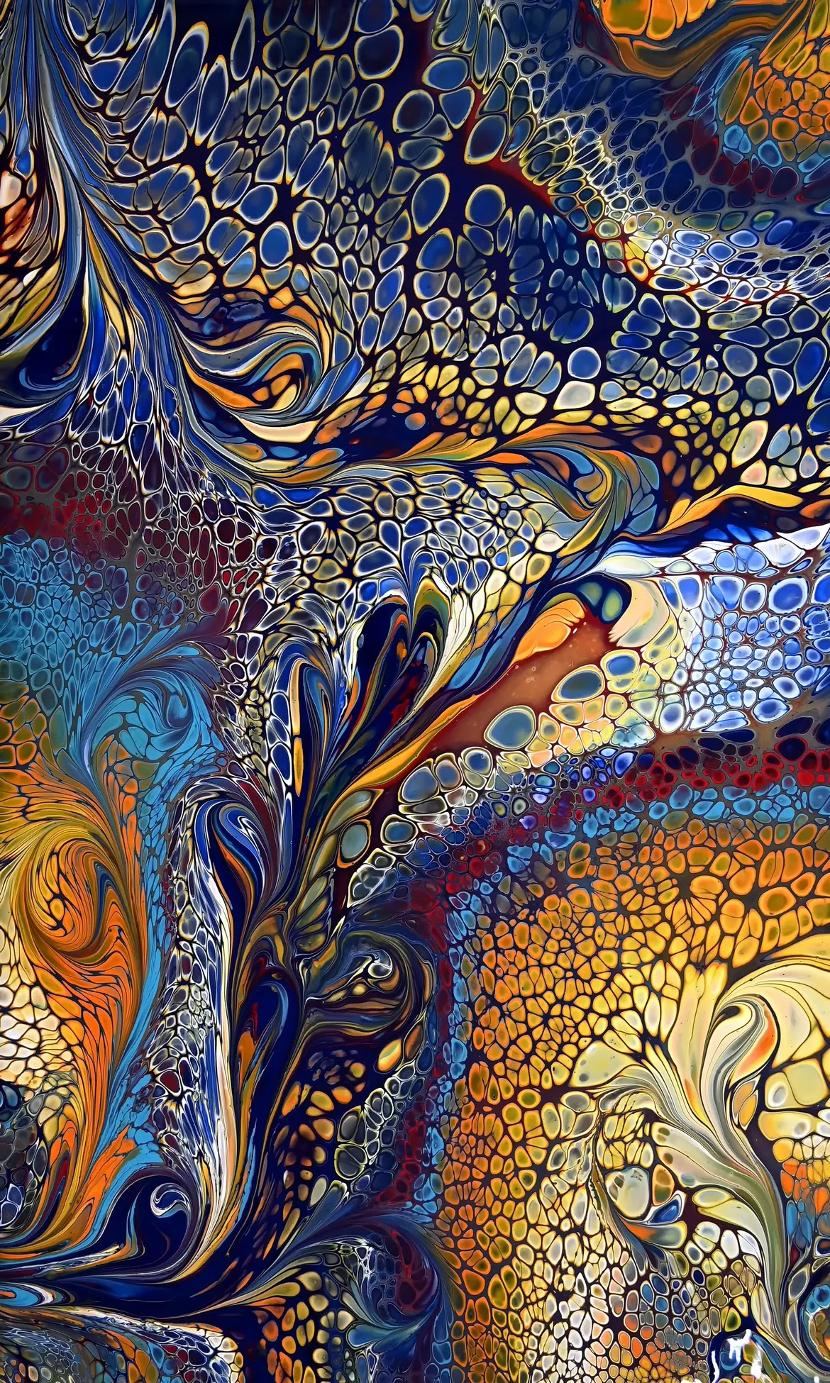 Gorgeous Flip Cup And Marble Acrylic Pour ~ Fluid Art Painting ~ Step By Step Tutorial