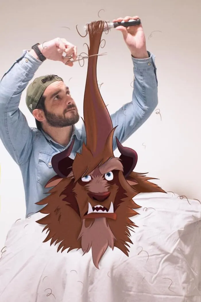 Guy 'Hangs Out' With Disney Characters In 30 Pics (New Pics)