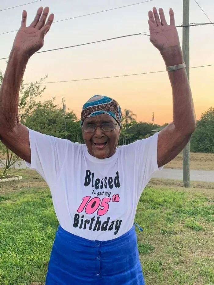 Esta abuela cumplió 105 años hoy