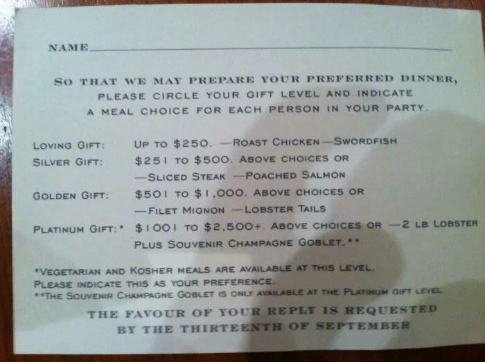 I Was Told This Wedding Invitation Should Be Under Trashy