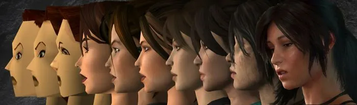 Progresión de Lara Croft - 1996 a 2018