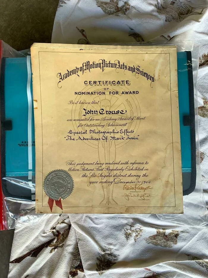 My Great Grandfather’s Oscar Nomination From 1944