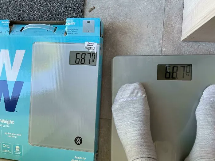 Bought Bathroom Scales And My Weight Is Exactly The Same As On The Box