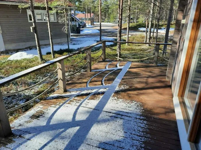 Shadow Keeping The Snow Alive