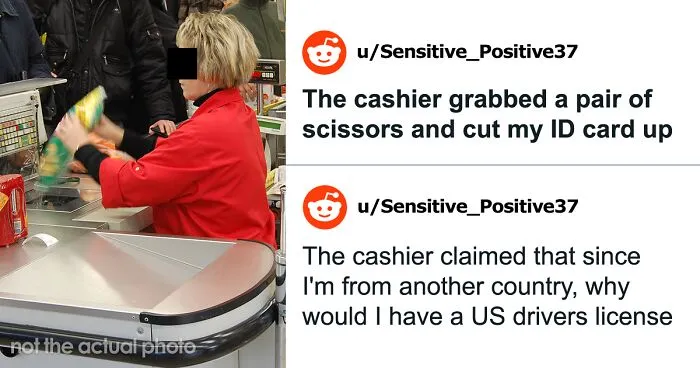 Customer Feels Guilty For Getting A Cashier Fired After She Cut Up Their ID, People On The Internet Say She Had It Coming