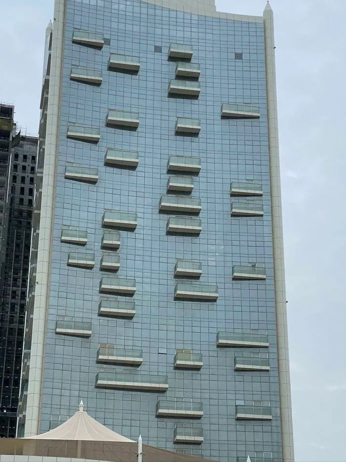 Los balcones de este edificio