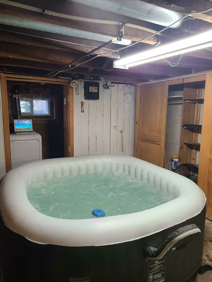 Red Neck Hot Tub Goals... Yes This Is My Basement