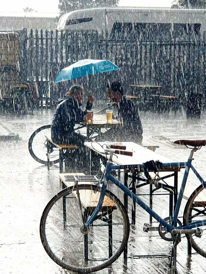 When The Pubs Have Been Closed For 4 Months, A Bit Of Rain Won't Stop These Lads