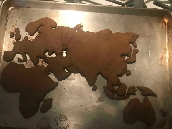 He hecho un hemisferio oriental de pan de jengibre.