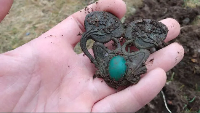 This Brooch I Found While Metal Detecting
