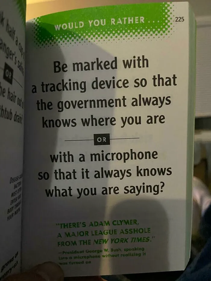 My “Would You Rather” Book From 2001