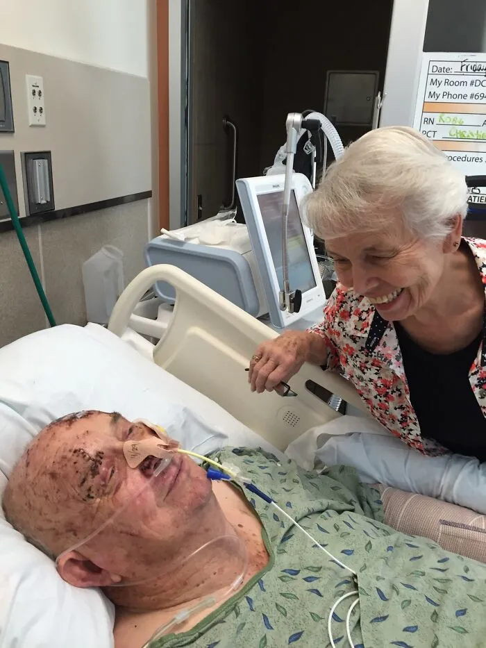 Grandpa Pushed Grandma Out Of The Way Before Getting Run Over By Some Moron In A Van