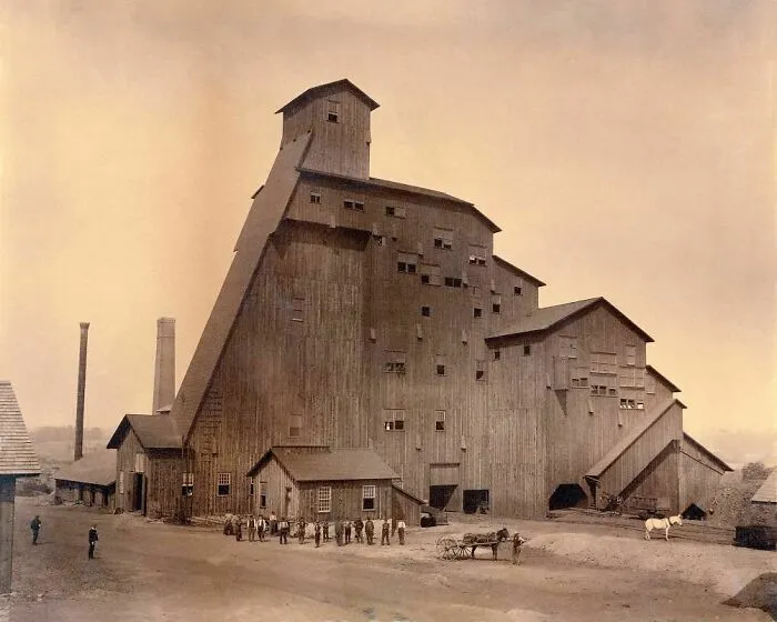 Sibley Breaker, Pennsylvania, Built In 1886 And Destroyed By Fire In 1906