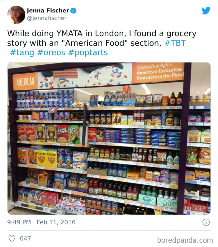 What The "American Food" Section Looks Like In Different Countries