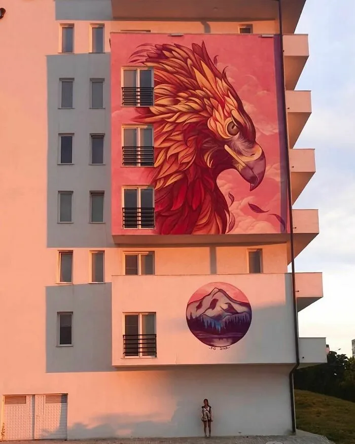 Muralist Brings Buildings To Life By Covering Them In Huge Wildlife Art (30 Pics)