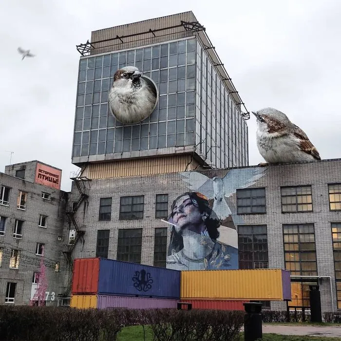 30 Unexpected Photo Manipulations Of Russian Streets Filled With Gigantic Animals By Vadim Solovyev (New Pics)