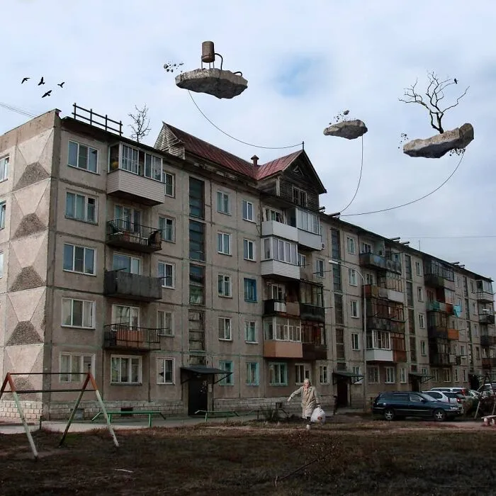 30 Unexpected Photo Manipulations Of Russian Streets Filled With Gigantic Animals By Vadim Solovyev (New Pics)