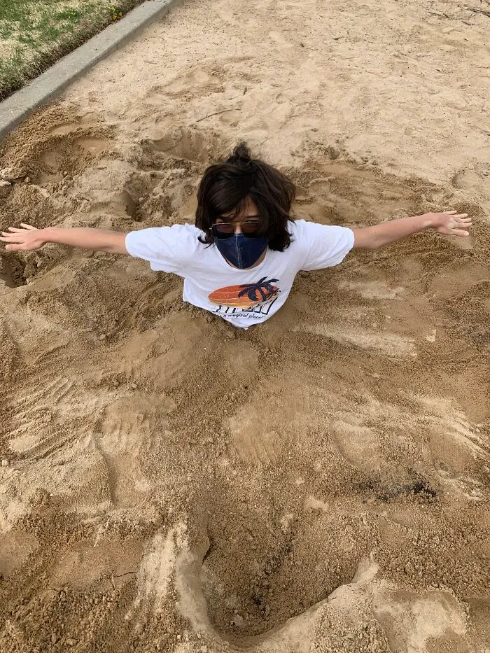 Just A Normal Half-Buried Person
