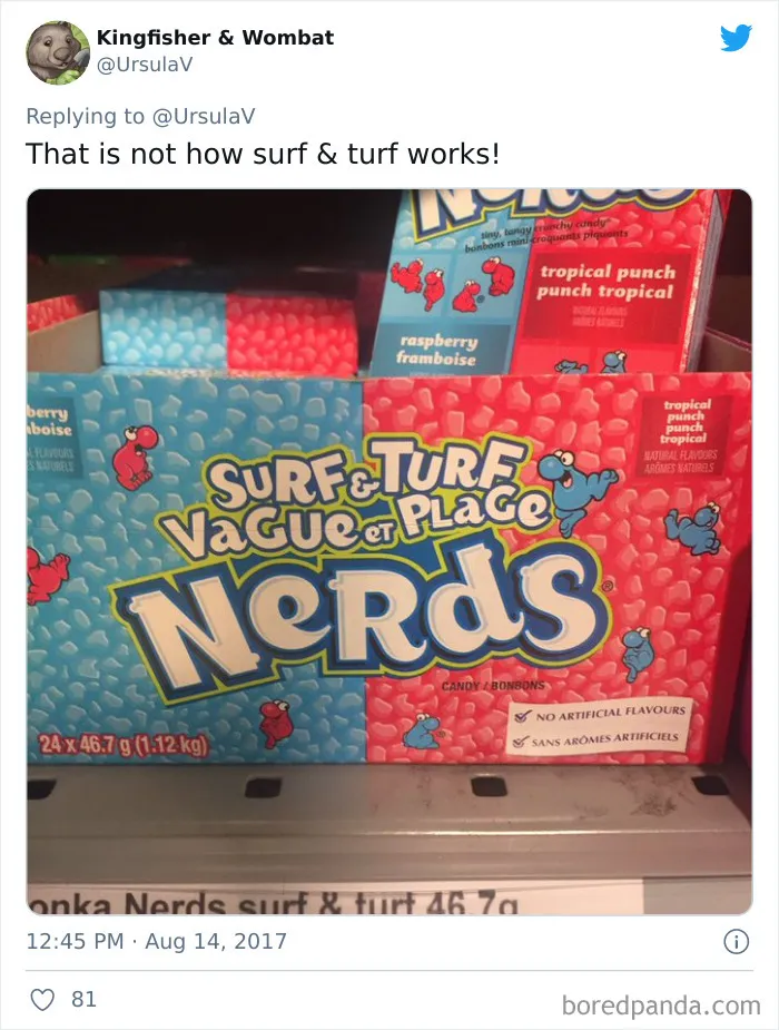 What The "American Food" Section Looks Like In Different Countries