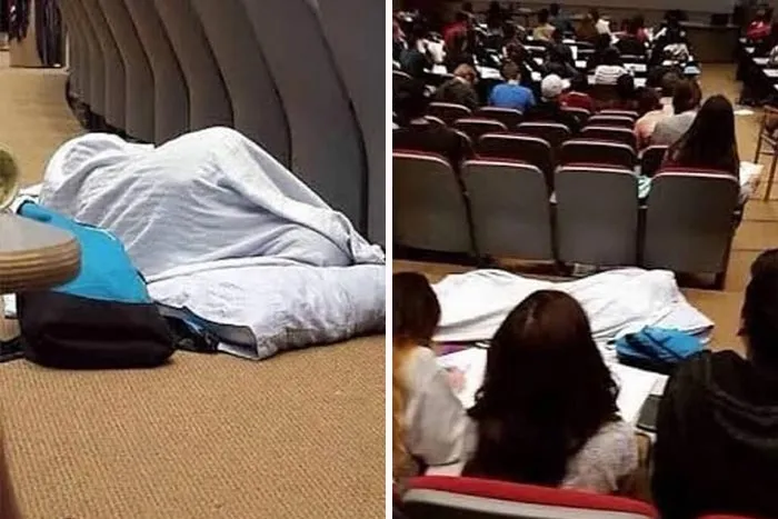 Cuando todo lo que quieres hacer es dormir, pero la asistencia cuenta como el 15% de tu nota final