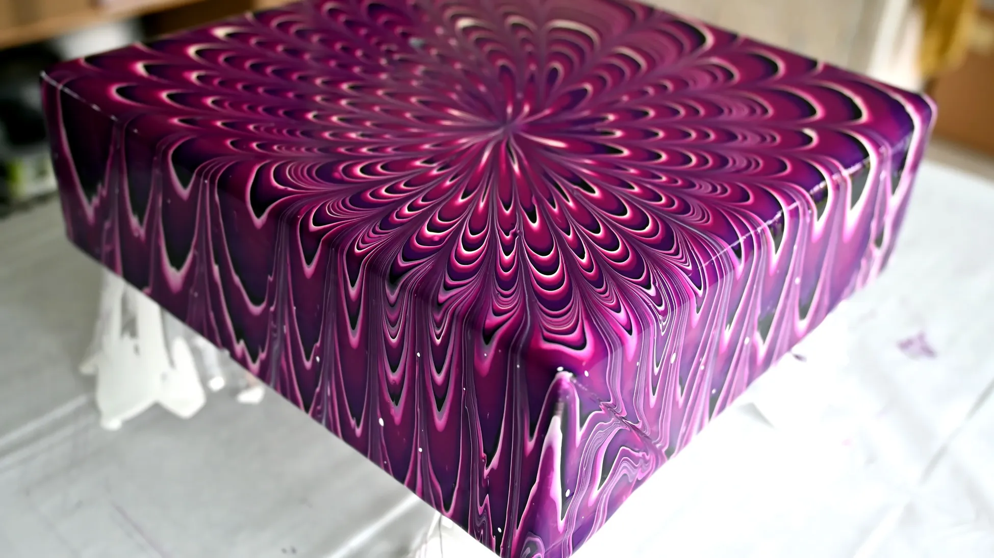 Easy 3D Flower ~ Fluid Art Painting ~ Acrylic Pouring For Beginners ~ Fluid Art Flowers