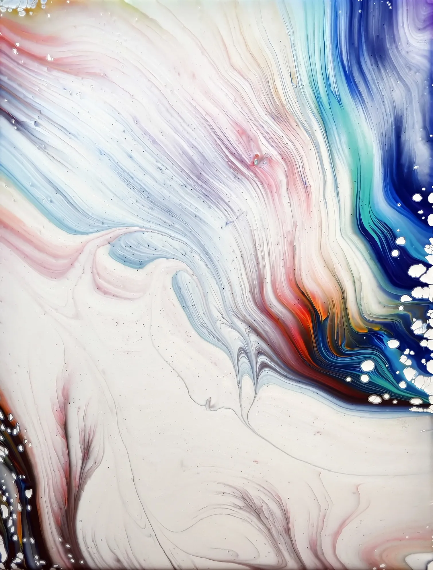 Rainbow Kiss ~ Acrylic Pouring Paint Kiss ~ Fluid Art Painting ~ Step By Step Tutorial