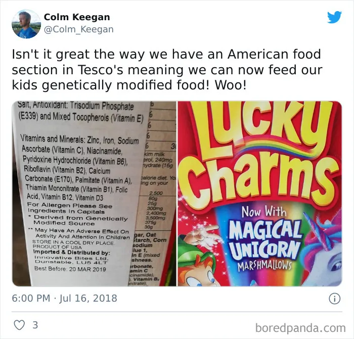 What The "American Food" Section Looks Like In Different Countries