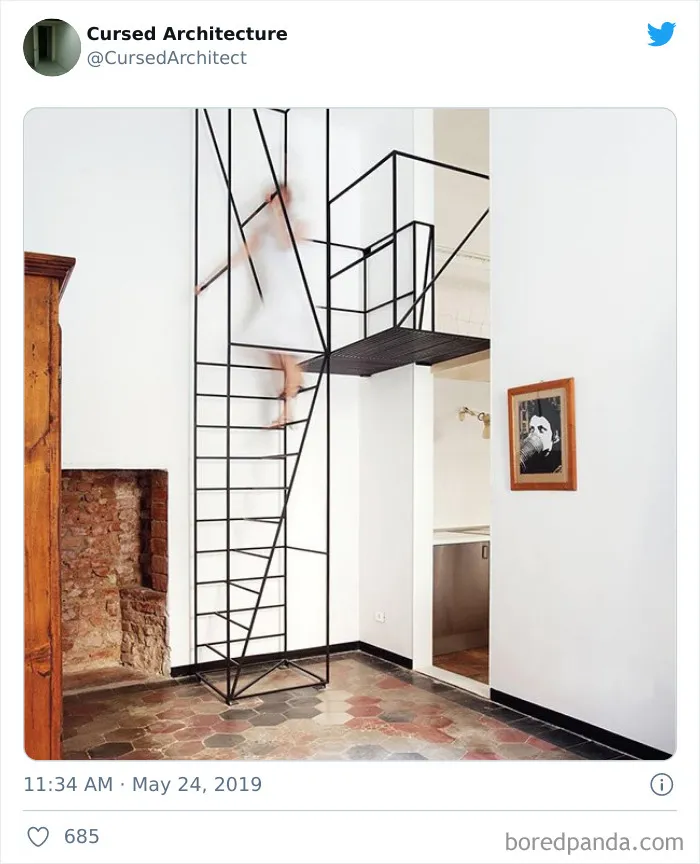 The "Cursed Architecture" Twitter Feed Showcases The Best Of The Worst (40 Pics)