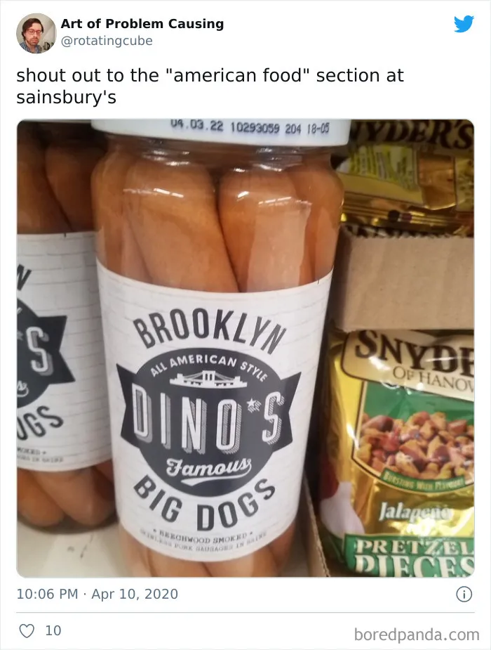 What The "American Food" Section Looks Like In Different Countries