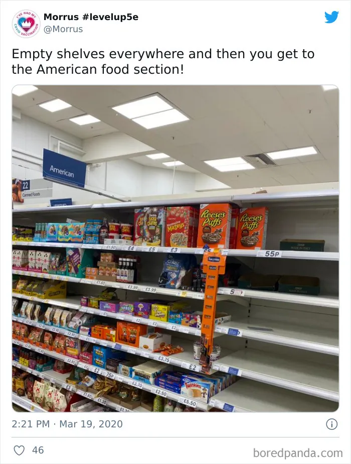 What The "American Food" Section Looks Like In Different Countries