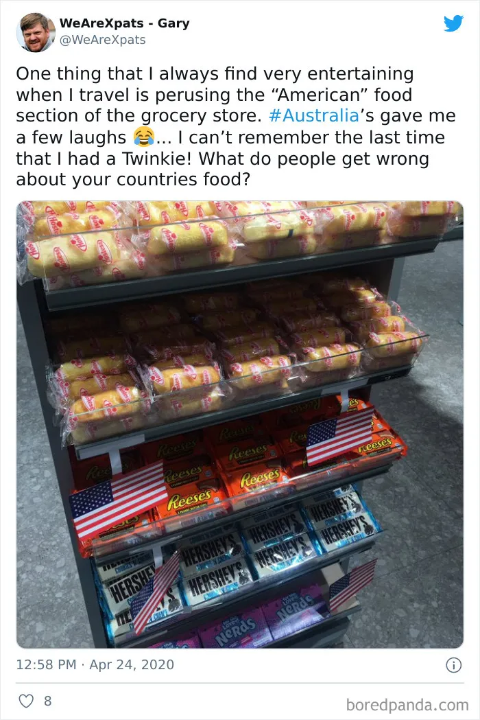 What The "American Food" Section Looks Like In Different Countries