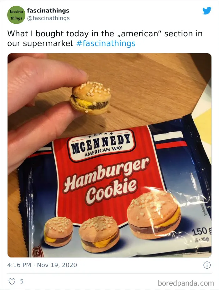 What The "American Food" Section Looks Like In Different Countries