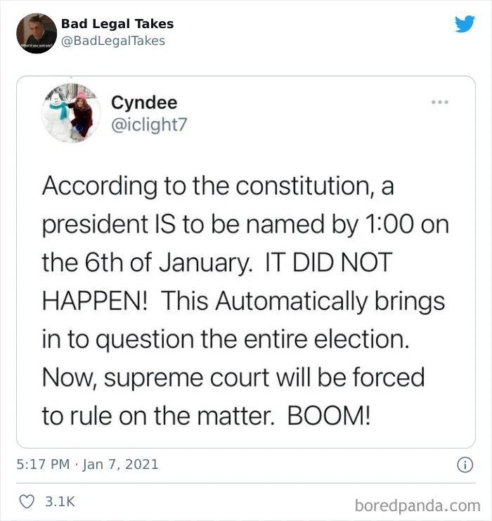 40 Times Overconfident People Gave "Law Advice" And Got Shamed By The "Bad Legal Takes" Twitter Account