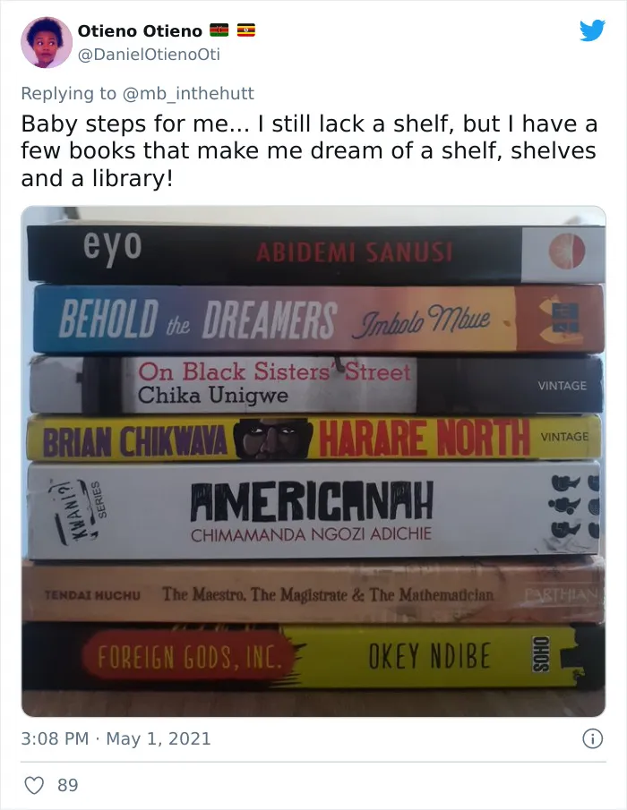 21 People Responded By Showing Their Home Libraries When A Twitter User Shared She Just Finished Hers