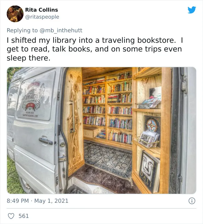 21 People Responded By Showing Their Home Libraries When A Twitter User Shared She Just Finished Hers