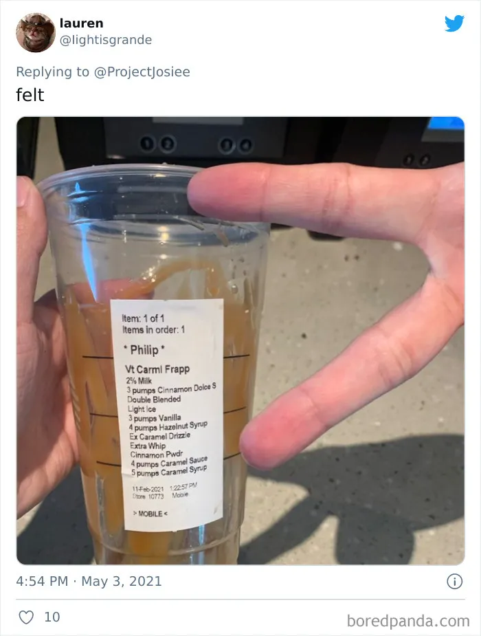 Frustrated Starbucks Baristas Are Shaming Jerk Customers Who Order Drinks That Are 'Very Extra' (30 Pics)